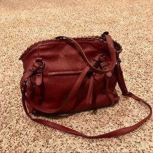 Jessica Simpson EUC purse burgundy with details